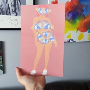 “Behind the Irises” Art Print